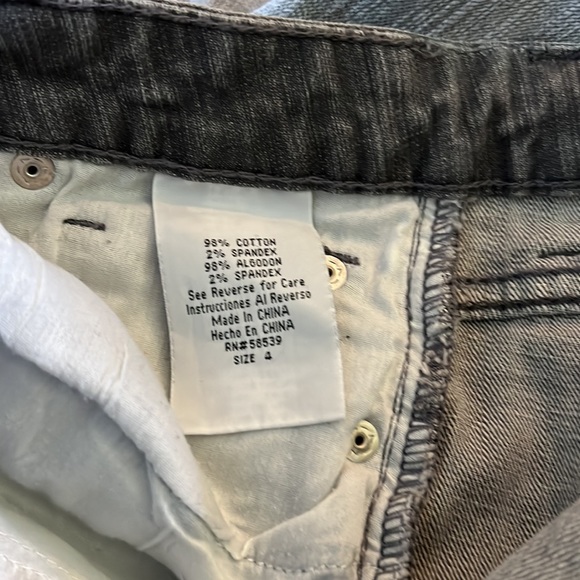 Common Genes Women’s stretch gray color denim jeans straight leg size 4 - Picture 17 of 17